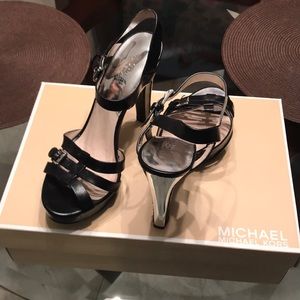 Michael Kors Black Leather High Heels